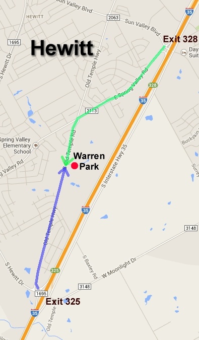 map to Warren Park